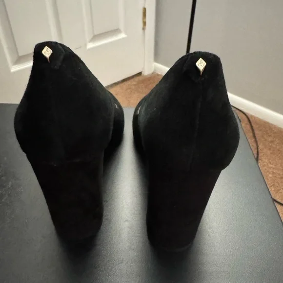 Sam Edelman Black Suede Heels - Picture 4 of 5